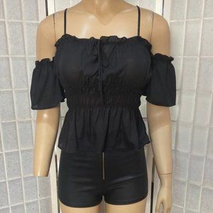 Womens Black Camisole Top